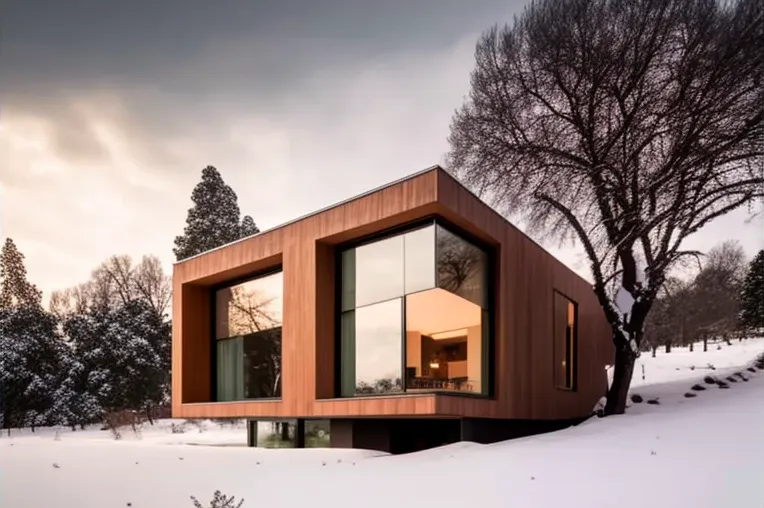 Un paraíso privado en las montañas: casa minimalista con vistas espectaculares y jardines privados