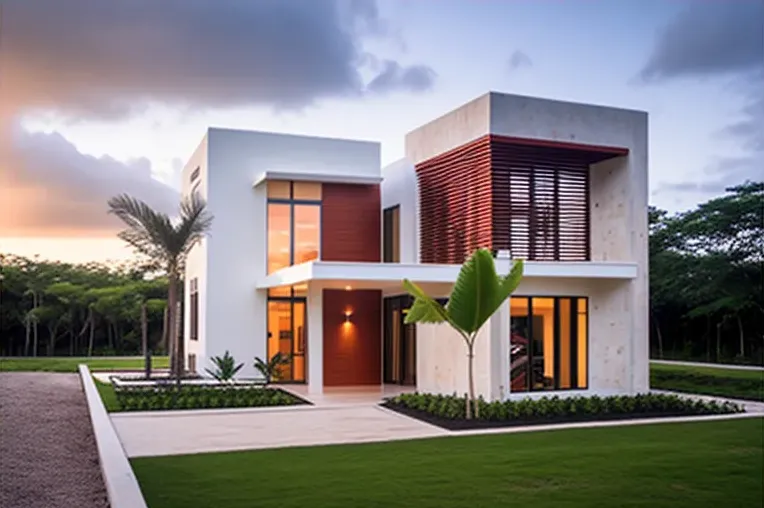 La perfección en Punta Cana: Casa de arquitectura de diseño con jardines privados y curvas imposibles en una zona residencial privada