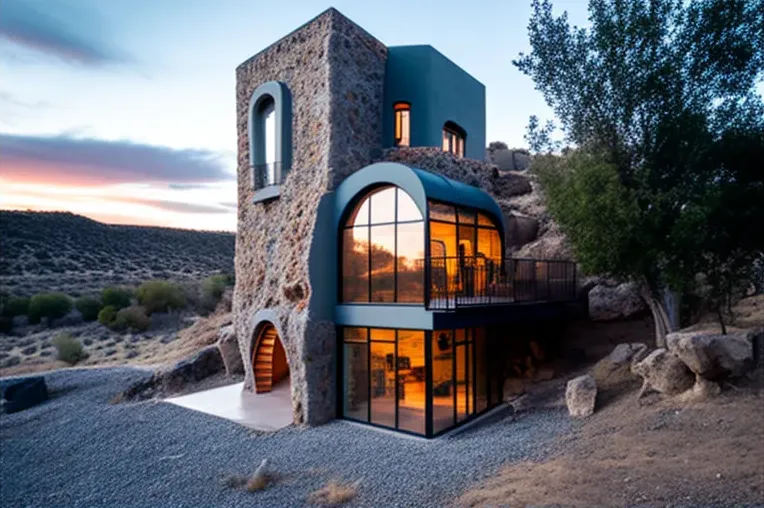 Casa de lujo con vistas espectaculares en las montañas nevadas