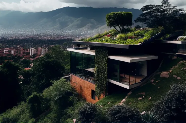 Villa Ecológica con vistas de las montañas nevadas