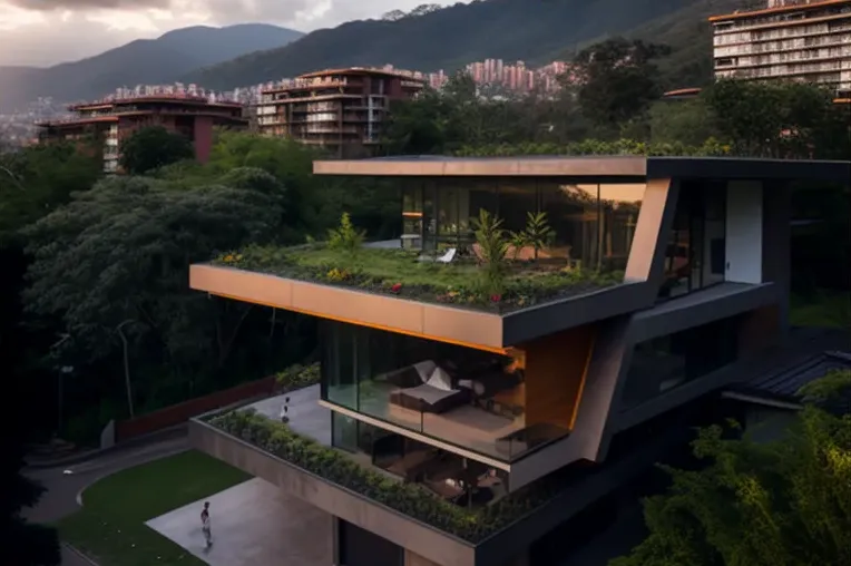 Escape a la vida lujosa y privada en esta impresionante casa high-tech