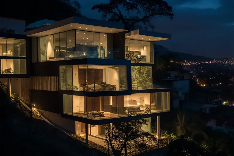 Casa de materiales de alta calidad y vistas impresionantes en Santa Marta