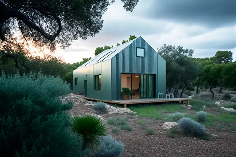 Arquitectura innovadora en la naturaleza: Casa de aluminio y hormigón en Menorca