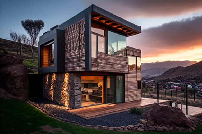 Vistas panorámicas impresionantes en una casa de lujo contemporánea