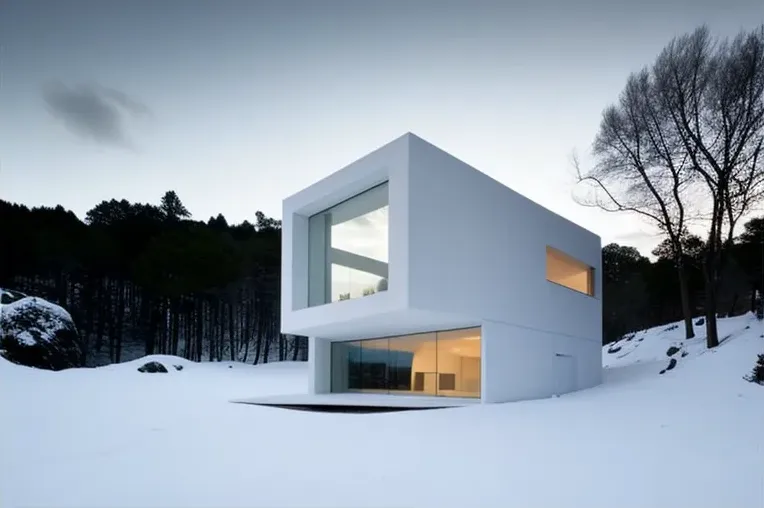 Escape a la naturaleza en esta casa de marmol blanco con estacionamiento techado