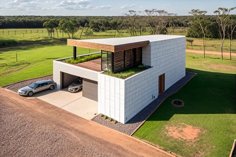 Villa de lujo con fachada elíptica y vistas panorámicas