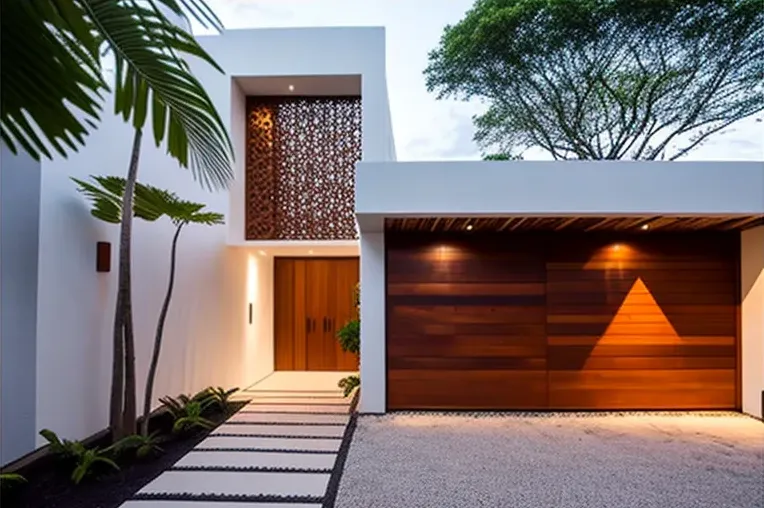 Casa de lujo con sistema de iluminación exterior y vistas panorámicas en Cartagena