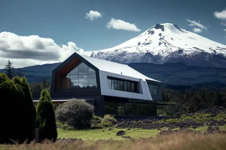 Lujosa villa con vistas a las montañas nevadas y tecnología de vanguardia