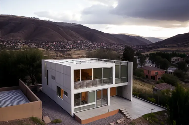 Lujo minimalista en Cochabamba: Casa con muros de privacidad y vistas espectaculares