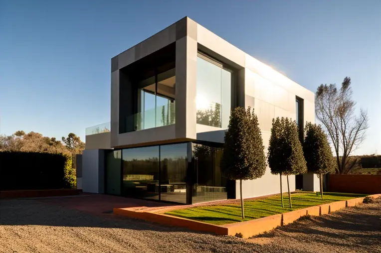 La Villa moderna con iluminación exterior en Sevilla