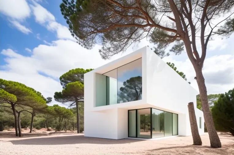 La Villa de lujo en Menorca con jardines privados y sistema de iluminación exterior