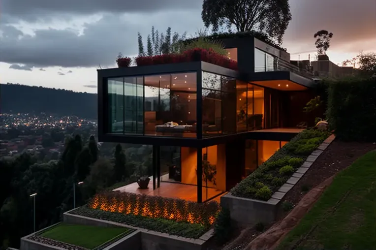 Terrazas panorámicas con vistas del atardecer en Bogotá