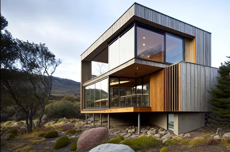 La casa sostenible con vistas panorámicas