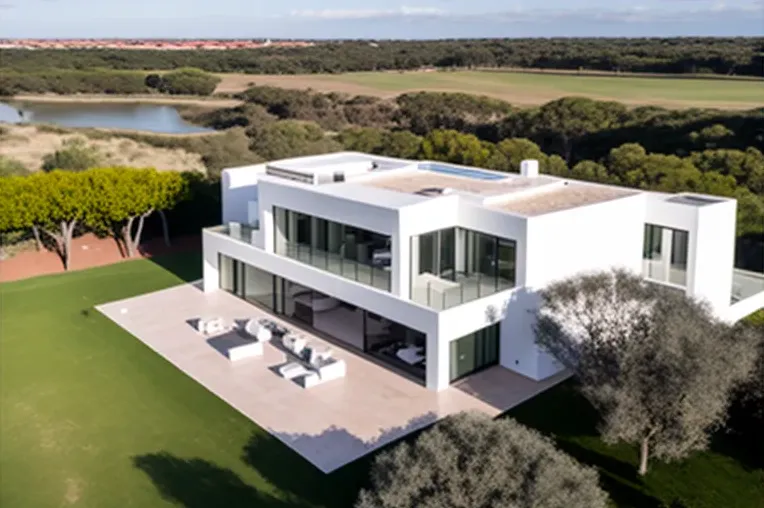 Villa de lujo con acero inoxidable y aluminio en Sotogrande