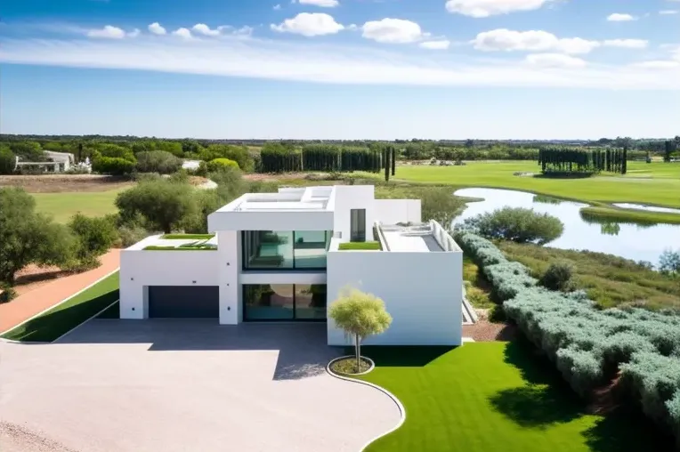 Vistas panorámicas desde una villa de estilo contemporáneo en Sotogrande