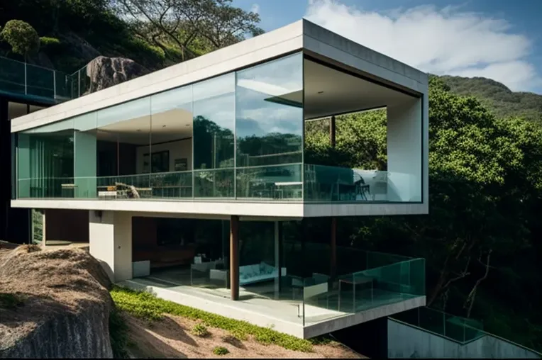 La vanguardista Casa de Arquitectura moderna con fachada elíptica en Rio de Janeiro