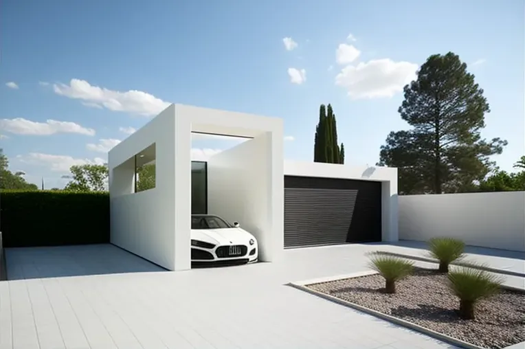 Villa minimalista de lujo con garaje privado y piscina al aire libre en Marbella