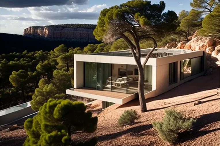 Disfruta de la naturaleza en estilo en esta impresionante casa high-tech