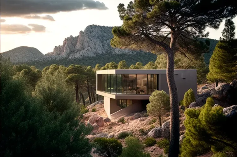 Experimenta el lujo high-tech en esta impresionante villa rodeada de hermosas vistas naturales