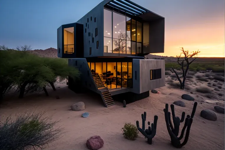 Casa de lujo con estilo industrial en las montañas de Los Cabos, México