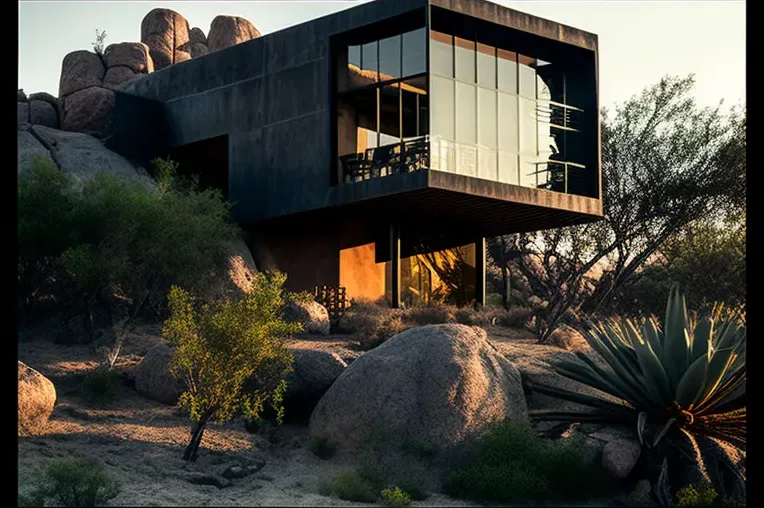 Casa moderna y sofisticada con jardines con cascadas en Los Cabos, México