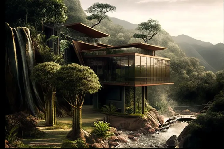 Escape a la naturaleza en esta impresionante casa industrial