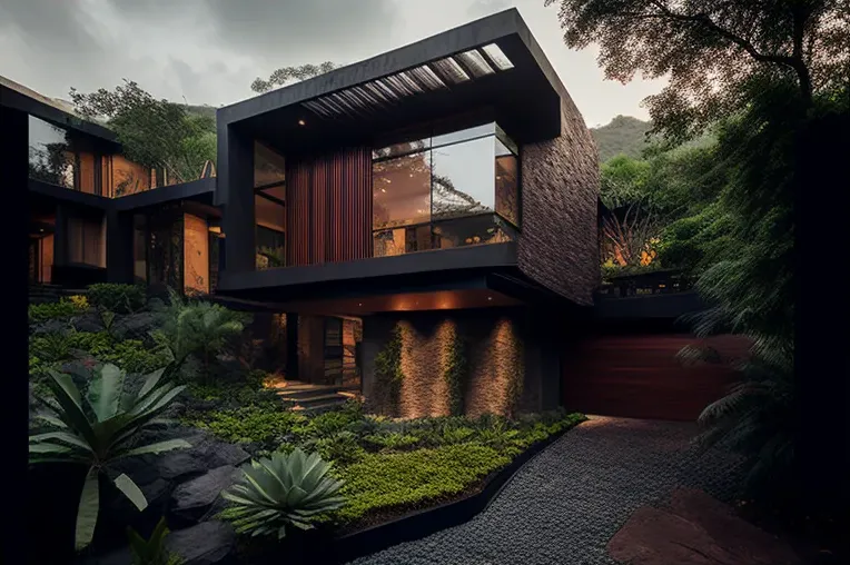 Elegante y moderno en Caracas: villa de lujo con jardines privados y vistas panorámicas