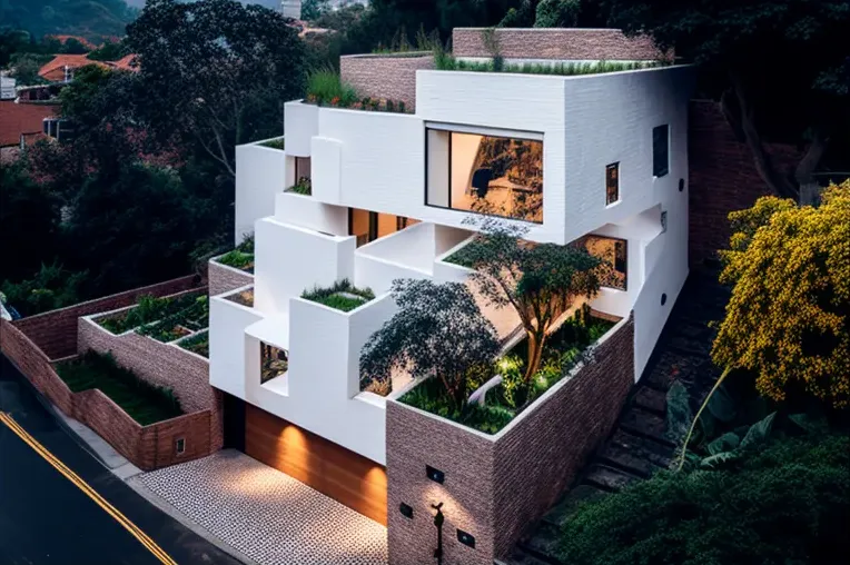 Casa ecológica de ensueño con vistas panorámicas de las montañas nevadas