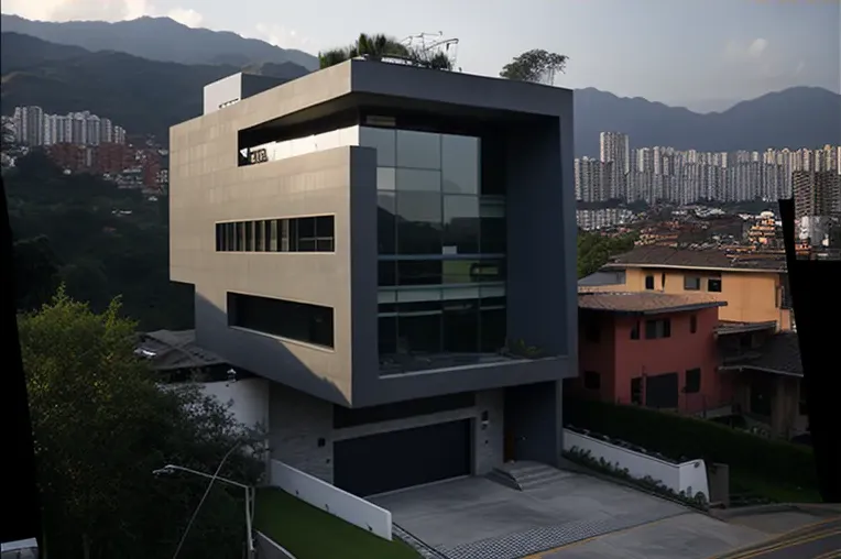 Un hogar de lujo con vistas panorámicas: casa high-tech de fibra de carbono, hormigón visto y aluminio en Caracas