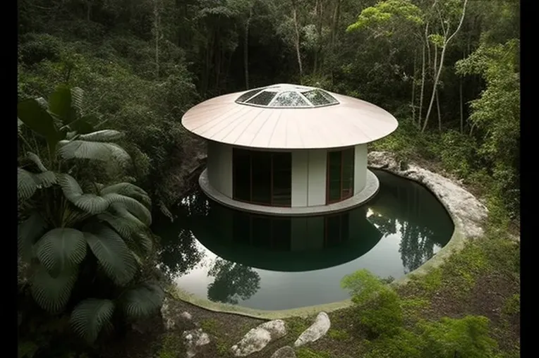 Lujoso retiro verde: Casa de Arquitectura ecológica con características de spa privado