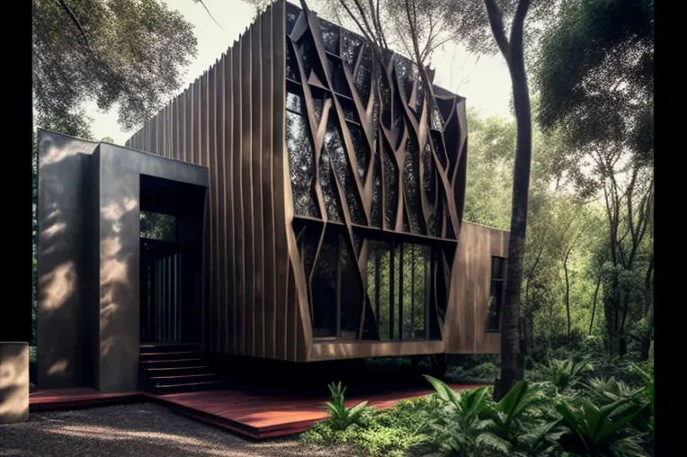 Lujoso oasis en la selva: Casa de madera laminada, fibra de carbono, acero inoxidable y hormigón visto