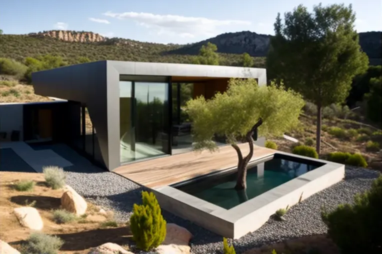 Materiales sostenibles y diseño moderno en esta casa en el parque natural de Granada