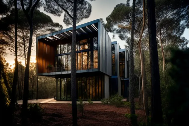 Diseño contemporáneo y vistas impresionantes en esta Casa de aluminio, bambú y acero inoxidable en una densa jungla en Marbella