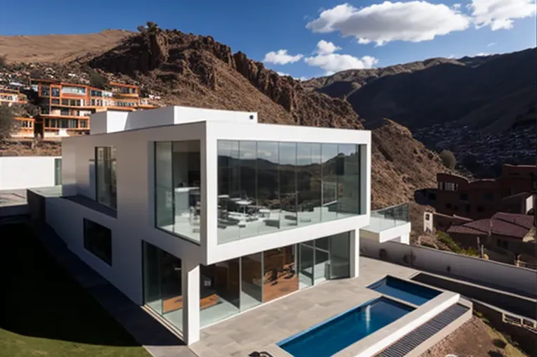 La Paz High-Tech: Casa de Lujo con Piscina y Estacionamiento Techado