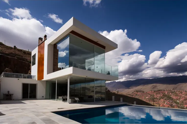 El Oasis High-Tech en La Paz: Casa de Marmol con Piscina y Vistas Espectaculares