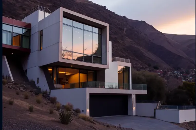 Escape a la naturaleza y el lujo en esta Casa de Hormigón Armado con entrada privada con cascada en Lima