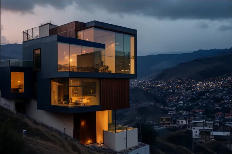 Un oasis de relajación con vistas a las montañas nevadas en Lima