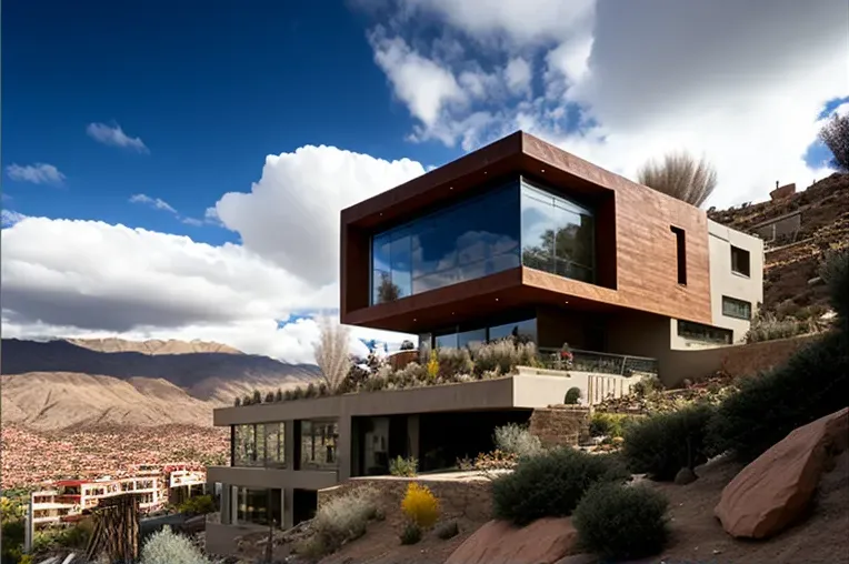 Arquitectura de vanguardia en plena naturaleza