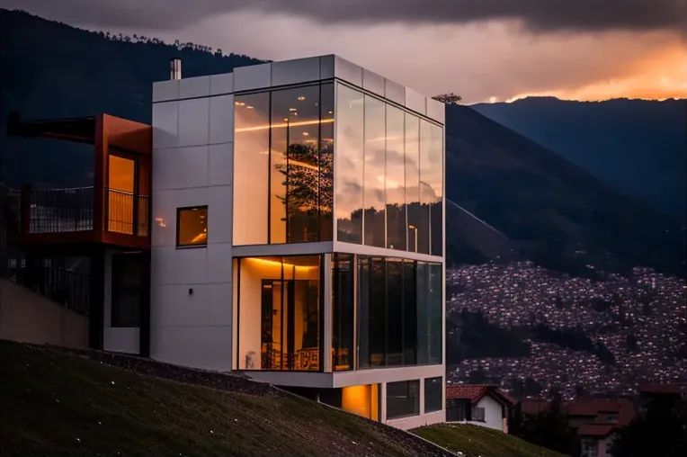 Escape a la naturaleza en esta villa de lujo con techos altos y piscina al aire libre