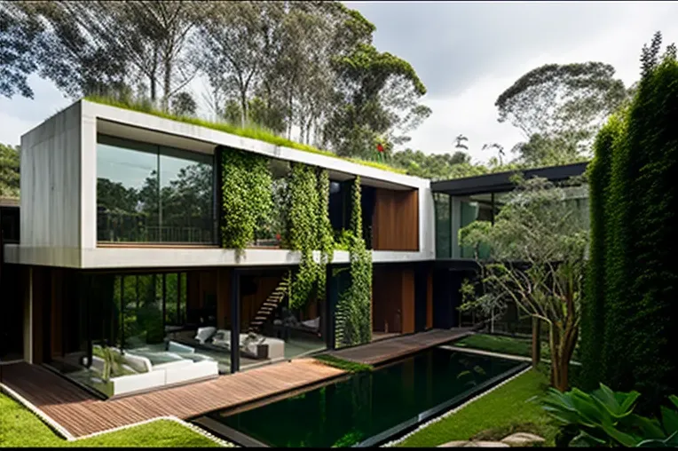 Sofisticación y durabilidad en São Paulo: Casa contemporánea con acabados de hormigón armado, acero inoxidable y fibra de carbono
