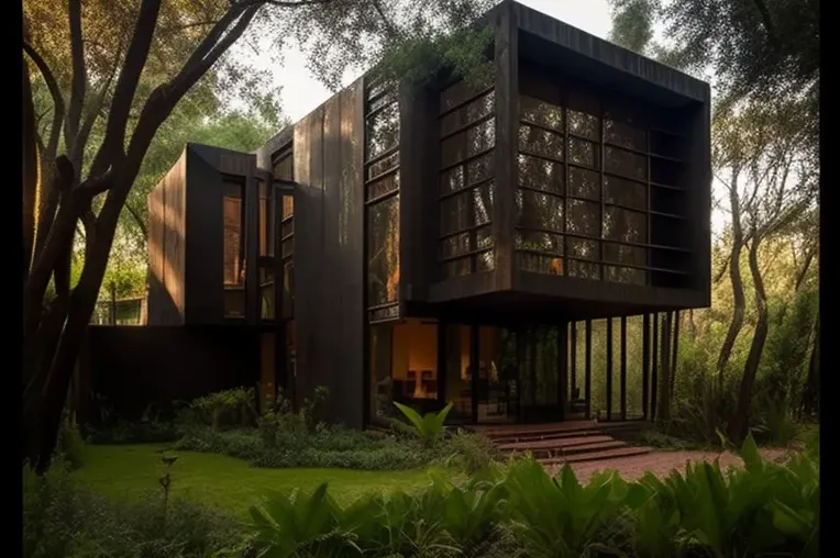 Un paraíso de diseño en la selva: Casa con vista al atardecer en Buenos Aires