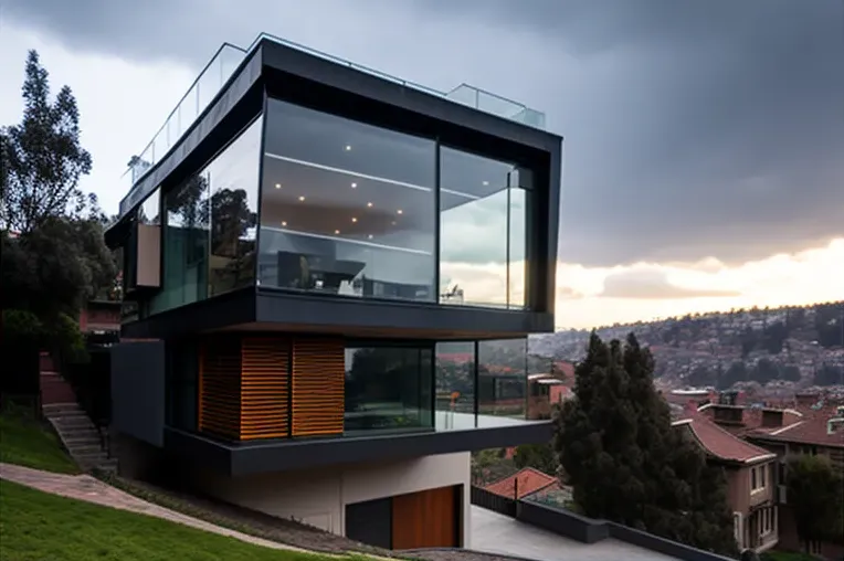 Vive en el cielo con vistas panorámicas en esta casa high-tech en Bogotá