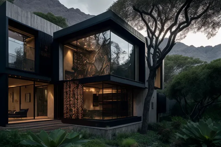 Arquitectura de Vanguardia y Paisaje Excepcional: Casa de Lujo en Parque Natural de Monterrey