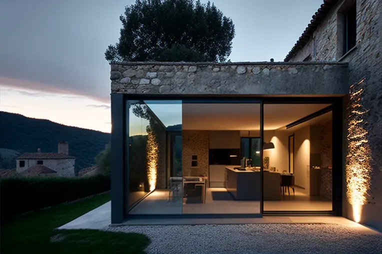 Casa de vanguardia con vistas panorámicas en Girona