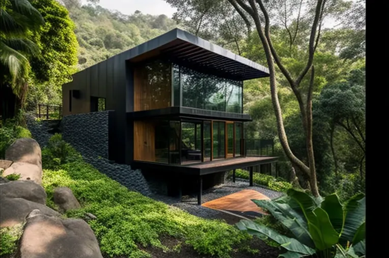 Villa de diseño con piscina privada en el parque natural de Cali