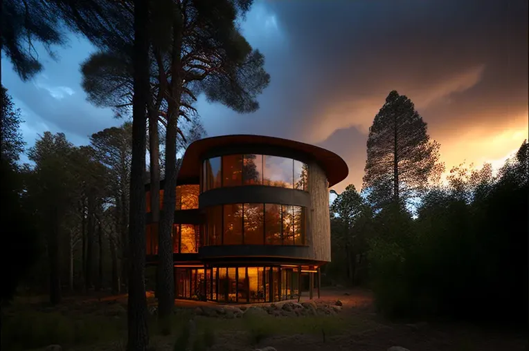 Vistas impresionantes y tecnología de vanguardia en esta Casa de fibra de carbono y pizarra