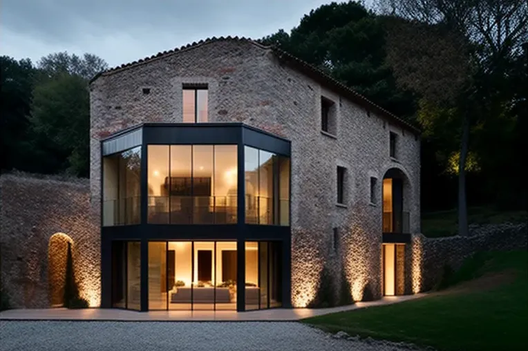 La Villa del Estacionamiento Techado: Una Joya Arquitectónica en la Montaña de Girona