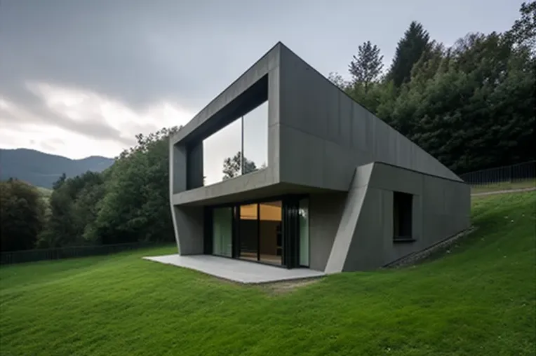 Villa minimalista con vistas impresionantes en las montañas cerca de Bilbao