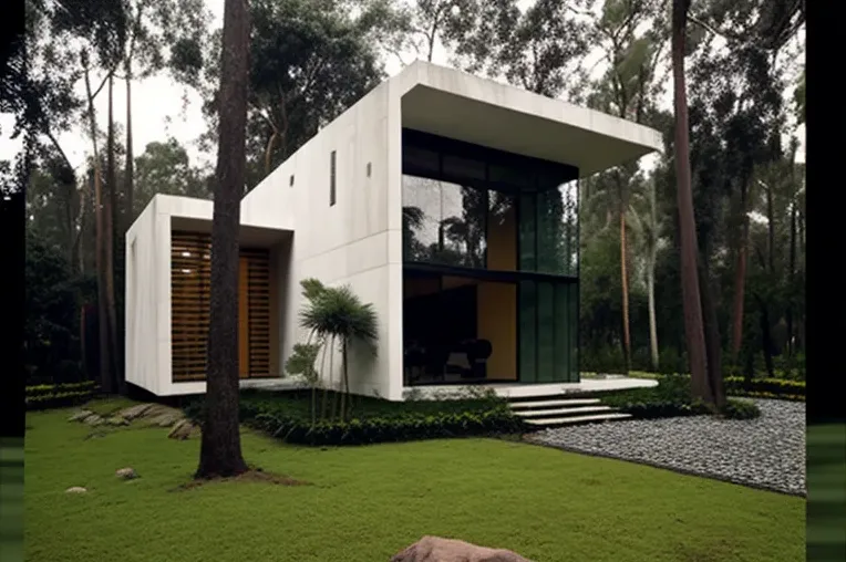 Luz y diseño elegante en esta casa de madera laminada, marmol blanco y acero inoxidable en Lima