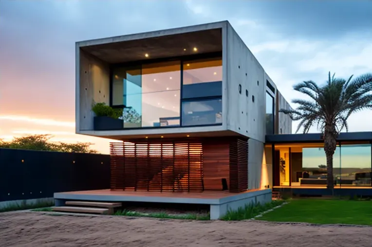 Casa de lujo moderna con fachada de piedra natural en Guadalajara